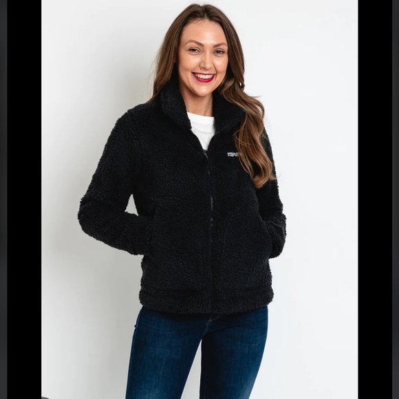 Columbia Winter Pass Sherpa Fleece Zip Up Jacket Fuzzy Furry Cozy Soft Sz Small - Picture 2 of 7